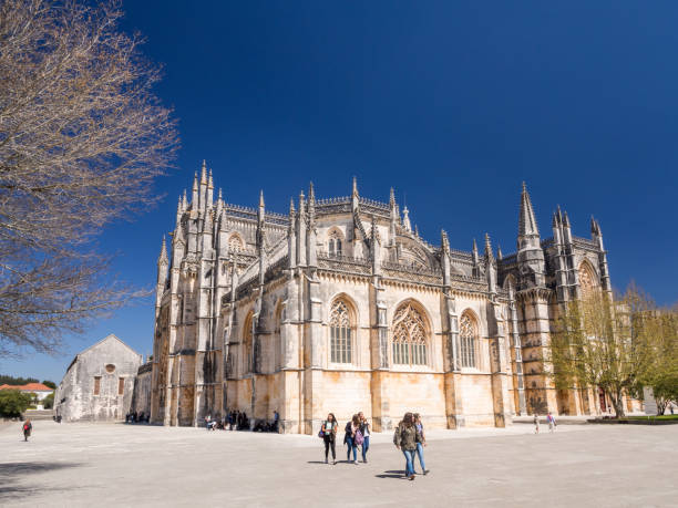 Monastery of Batalha, a Dominican convent in Batalha, Portugal Monastery of Batalha (Portuguese: Mosteiro da Batalha), a Dominican convent in Batalha, Portugal. batalha abbey photos stock pictures, royalty-free photos & images