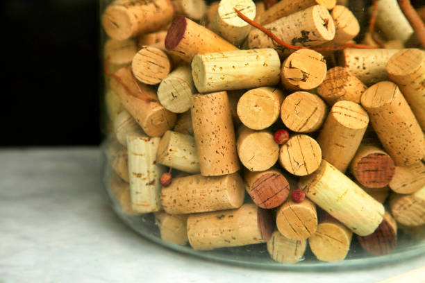 istock Pile of blank wine corks 673063946