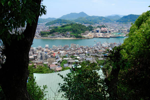 istock Onomichi city bird's eye view 673066614