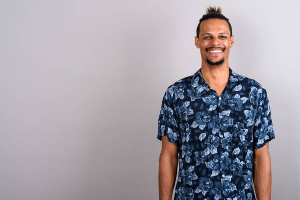 istock Studio shot of young handsome African man against gray background 673073020