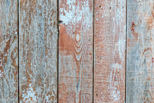 istock Old wood background with peeling paint 673073394