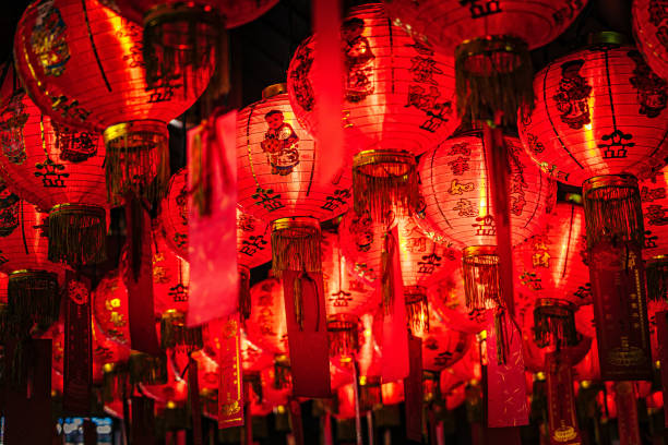istock Chinese lanterns in Jakarta, Indonesia 673074002