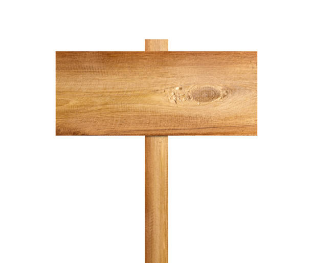 istock Old wooden sign 673091784
