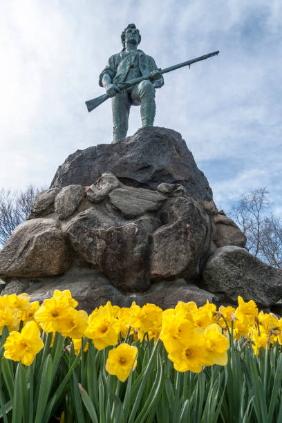 Minuteman statue at Lexington Battle Green, Massachusetts