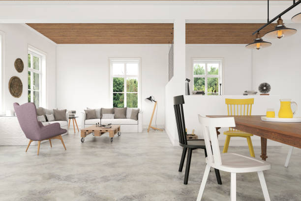 istock Vintage hipster apartment interior 673109094