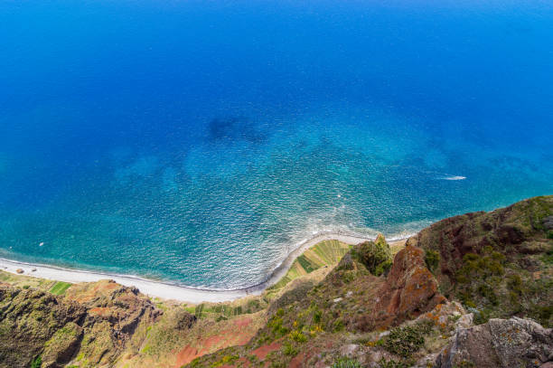 istock View from Cabo Girao to the agriculture fields along the coast, Madeira 673144634