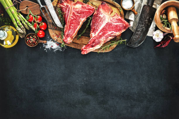 istock Raw dry aged t-bone steaks for grill 673153304