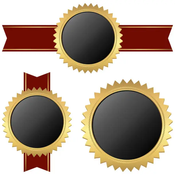 Vector illustration of set of button templates