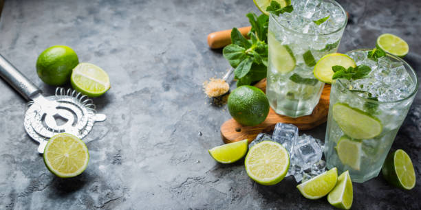 istock Mojito cocktail and ingredients 673159438