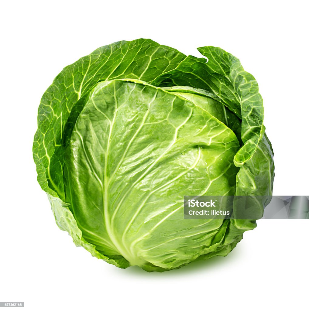Green cabbage isolated on white Green cabbage isolated on white backgroundGreen cabbage isolated on white background Cabbage Stock Photo