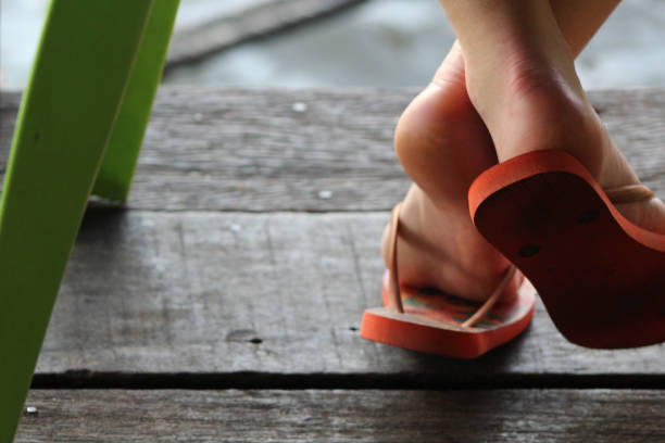istock Sandals on a Bangkok Pier 673162218