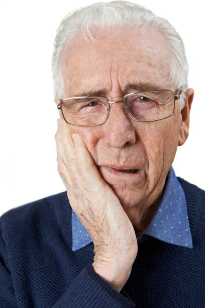 istock Studio Portrait Of Senior Man Suffering With Toothache 673162694