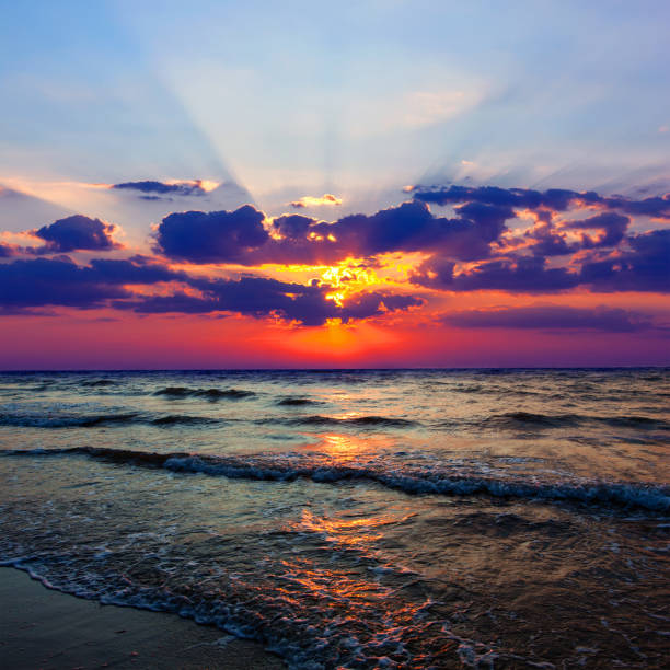 istock evening landscape on sea 673183884