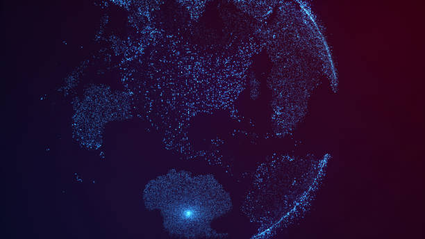 istock Digital design of a global network 673219822