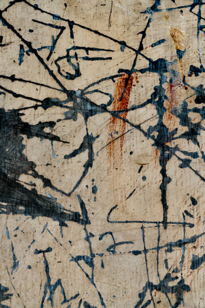 istock Scratched sheet metal wall, Pushkar, Rajasthan, India 673223014