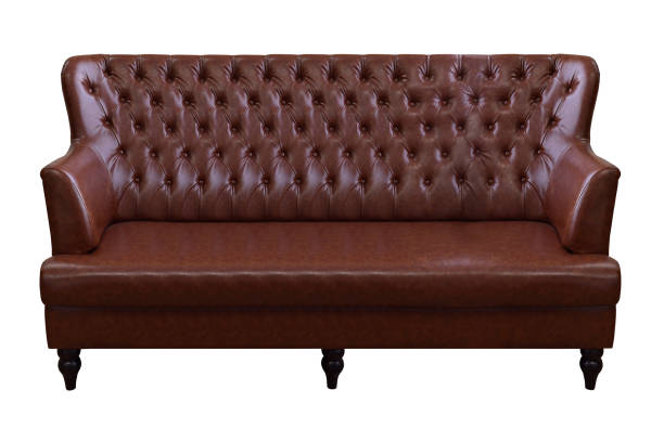 istock Brown leather armchair. 673262666