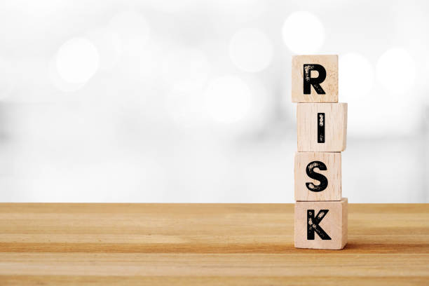 istock Risk word on wooden cubes, business concept background 673274522