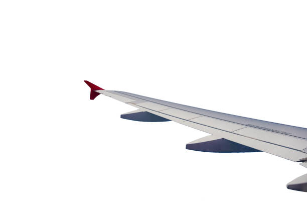 istock WWing of airplane isolated on white background with clipping path. 673276362