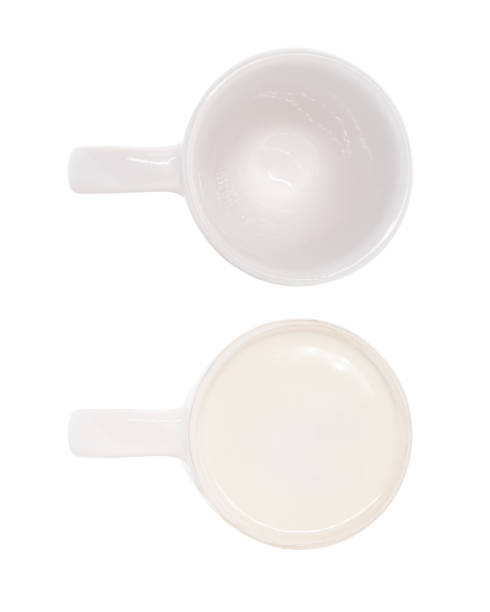 istock Top and bottom ceramic mug on isolated background with clipping path. 673279360