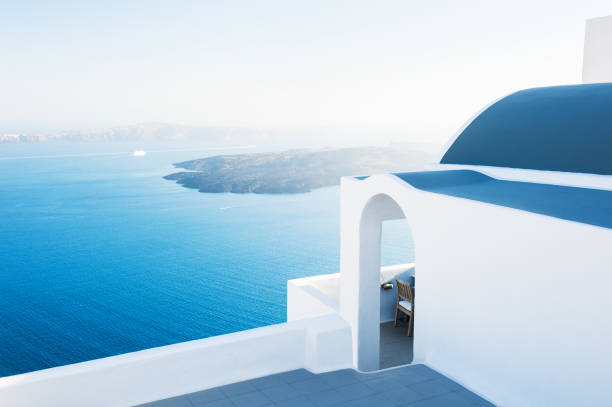 istock White architecture on Santorini island, Greece. 673307260