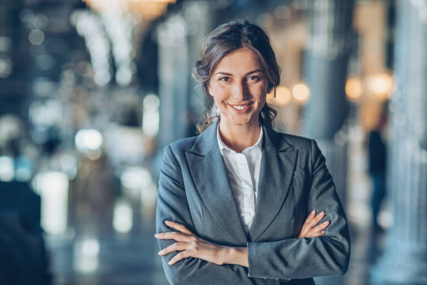 istock Smiling confident businesswoman 673323628