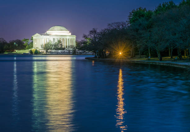 istock Jefferson Memorial, Tidal Basin, Washington DC, USA 673336472