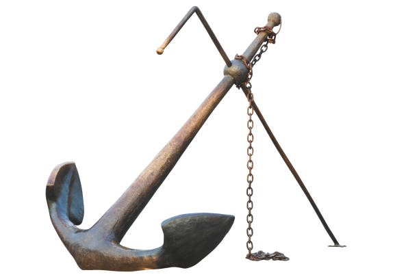 istock Anchor on the embankment 673350084