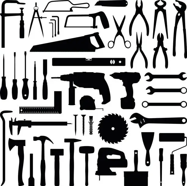 Vector illustration of Tools