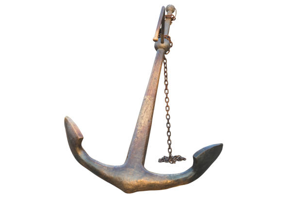 istock Anchor on the embankment 673354366