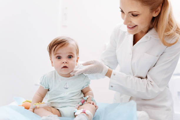 istock Portrait of surprised child visiting regular check 673361424