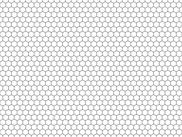 seamless contour  hexagon background seamless contour  hexagon background honeycomb stock illustrations