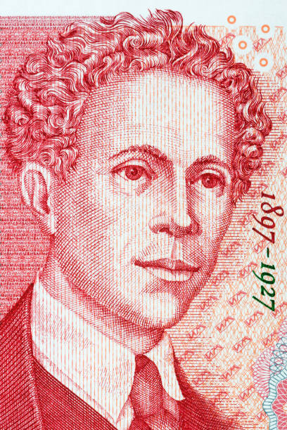 istock Ivan Milev Lalev portrait from Bulgarian money 673374898