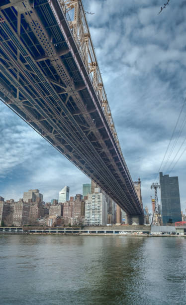 istock Queensboro Bridge and Rossevelt Island Tramway, NYC 673379902