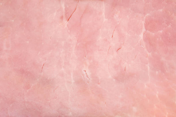 fumado fundo de textura rosa de filé de carne de porco - airtight packing meat food - fotografias e filmes do acervo