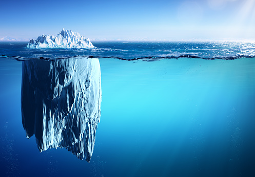 Iceberg - aspecto y concepto de Calentamiento Global photo