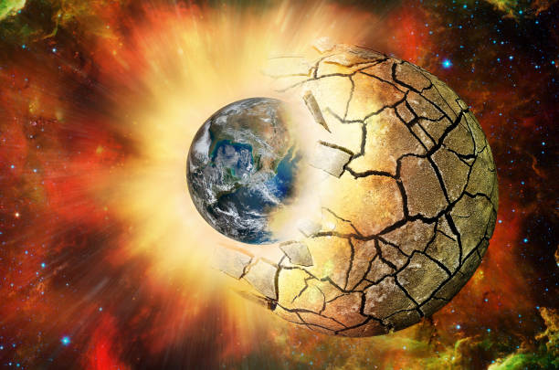 istock Clash of two planets in open space. Elements of this image furnished by NASA (http://www.nasa.gov/) 673386370