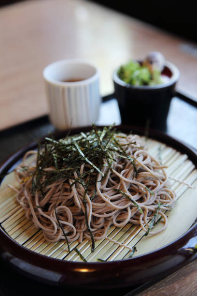 Soba noodles japanese food