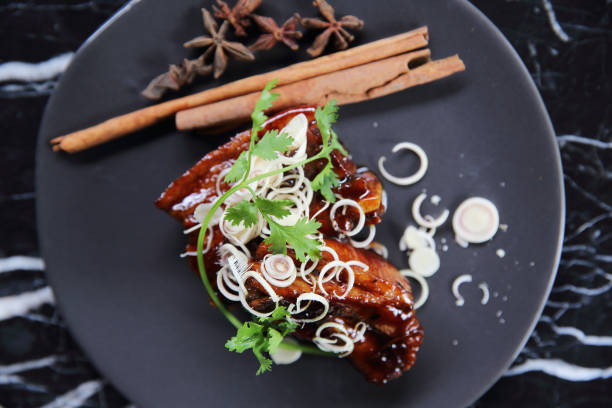istock Roasted pork Belly with Chinese Herbs 673388102