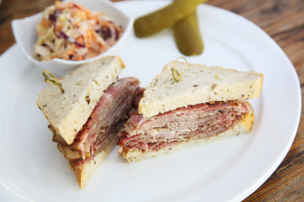 istock sandwich with roast beef pastrami 673404180