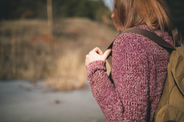 istock Girl Exploring Freedom Outdoors Woods 673410626
