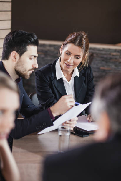 istock Business People Having a Meeting in a Cafe Restaurant 673417794