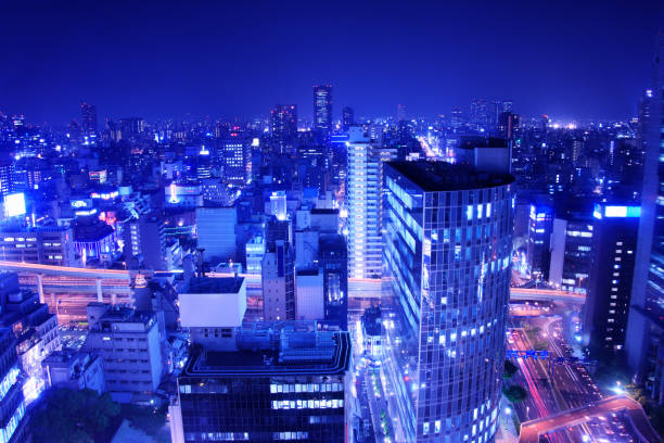 istock The night view of Osaka 673421856