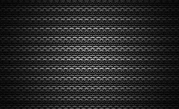 istock Black stainless steel mesh background. 673422624