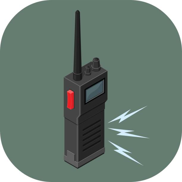 векторная гоская коммуникация icon. - walkie talkie stock illustrations