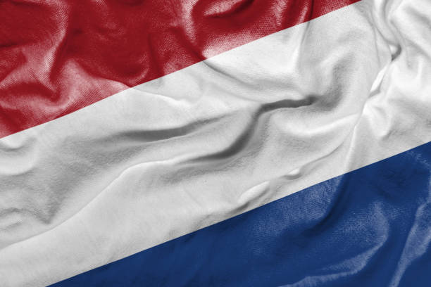 istock Waving Flag of Netherlands 673442880