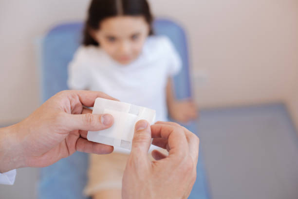 istock Selective focus of a medical plaster 673463654