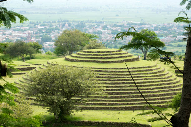istock Guachimontones Huachimontones round pyramids 673468486
