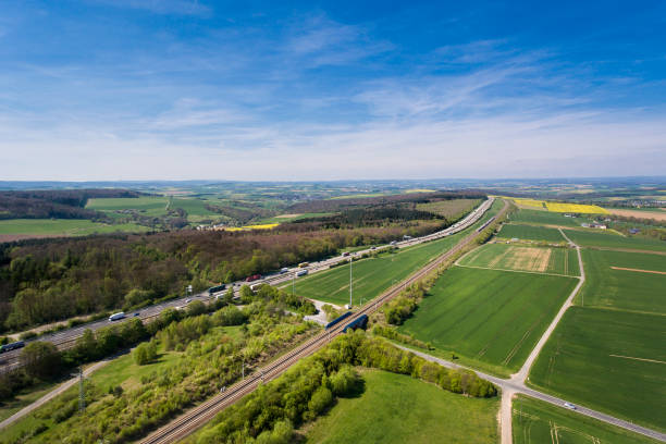istock German highway and rest area Bad Camberg 673471106