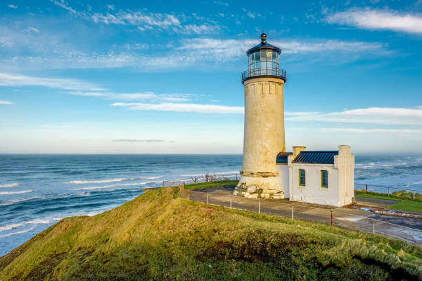 istock North Head Lighthouse at Pacific coast, built in 1898 673480528