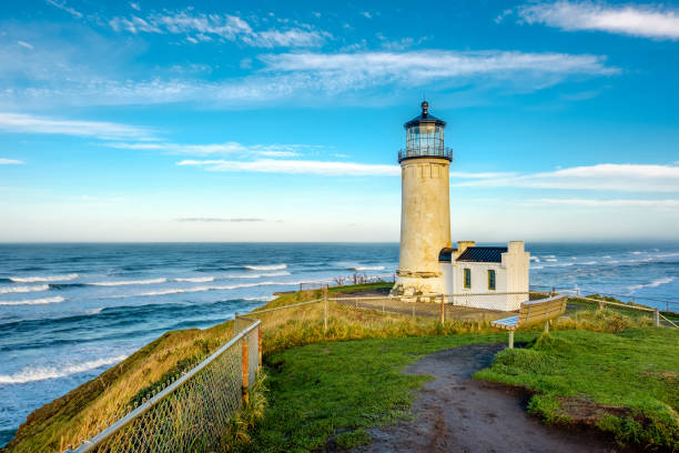 istock North Head Lighthouse at Pacific coast, built in 1898 673480560
